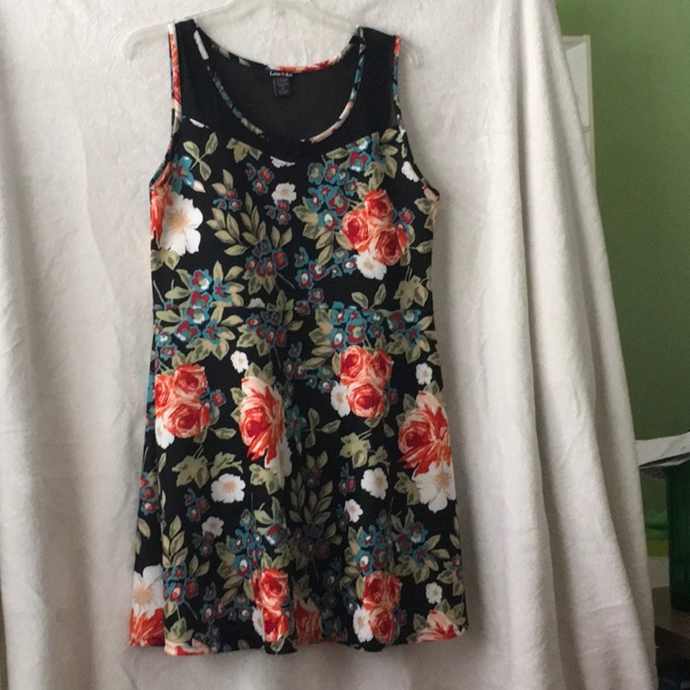 Sleeveless fit and flare dress